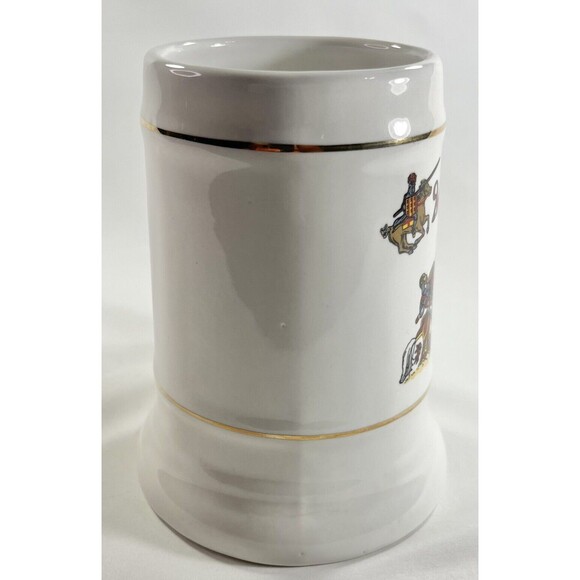 Medieval Times Beer Stein Mug Tankard Joust 6" Tall Knights Tournament Ceramic - Picture 6 of 8